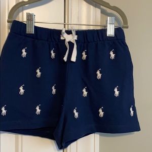 Polo Ralp Lauren Navy knit shorts